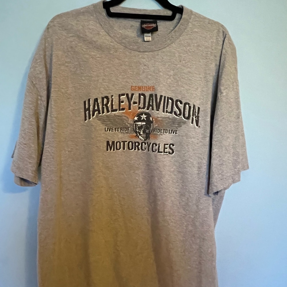 Grey Harley Davidson tee 2xl